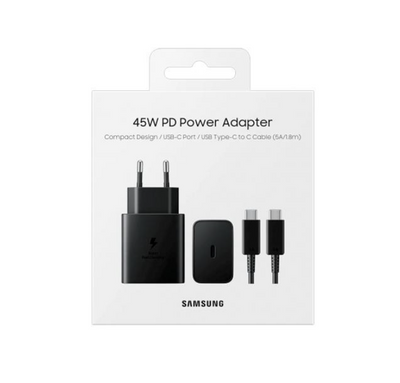Блок живлення Samsung 45W PD Adapter + USB C to USB C кабель       018 фото
